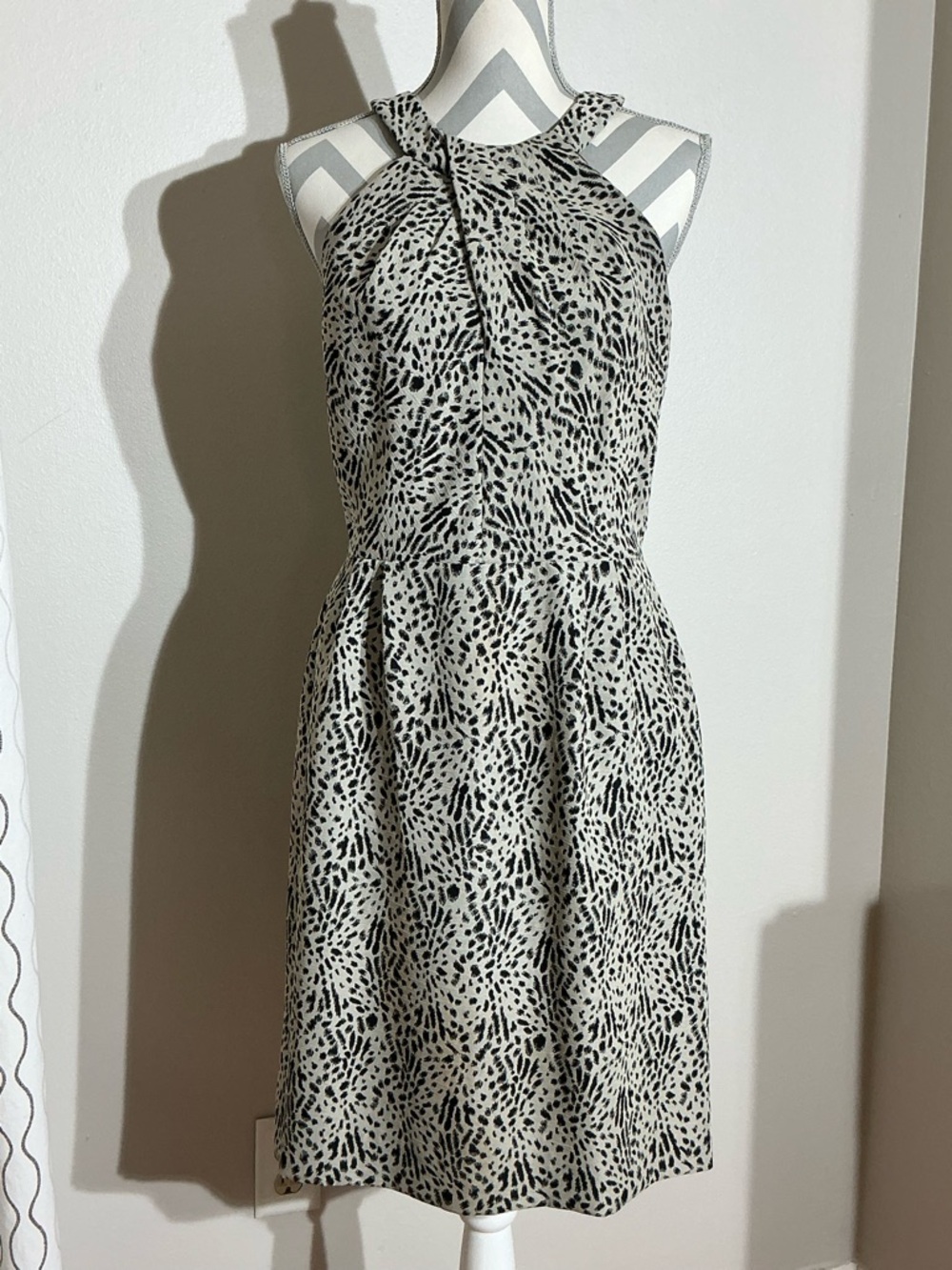ANTONIO MELANI Dress Animal Print Halter